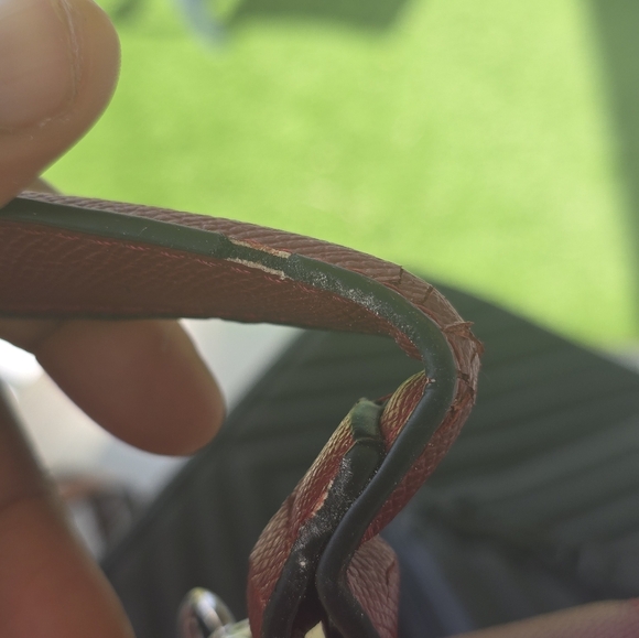 Prada Crossbody Top Handle HandBag Chain Strap Red Women Leather New 2way - Picture 16 of 16